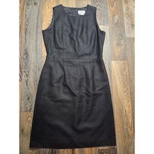 Doncaster Silks Womens Black 100% Silk Sleeveless Sheath Dress Size 8 RN 19061